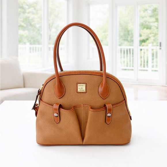 Dooney & Bourke Handbags - Dooney & Bourke Domed Shaped Pebble Leather Leather Satchel - GUC